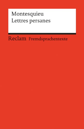 Imagen de archivo de Lettres persanes -Language: french a la venta por GreatBookPrices