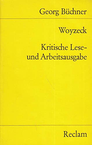 Beispielbild fr Woyzeck Kritische Lese- und Arbeitsausgabe zum Verkauf von Eichhorn GmbH