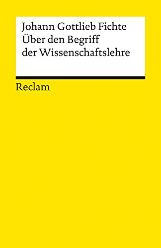 Beispielbild fr ber den Begriff der Wissenschaftslehre oder der sogenannten Philosophie zum Verkauf von medimops