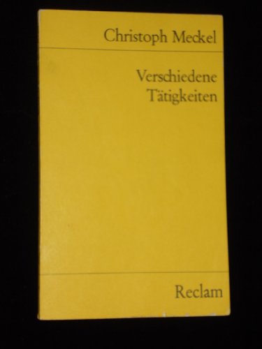 Imagen de archivo de VERSCHIEDENE TTIGKEITEN Geschichten, Bilder und Gedichte. a la venta por German Book Center N.A. Inc.