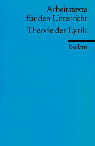 Stock image for Theorie der Lyrik for sale by WorldofBooks