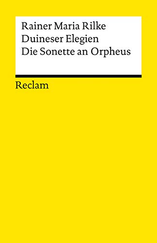 Beispielbild für Duineser Elegien/Die Sonette an Orpheus zum Verkauf von Blackwell's