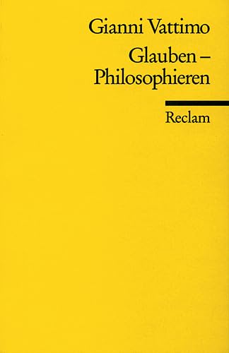 Stock image for Glauben, Philosophieren. for sale by Village Works