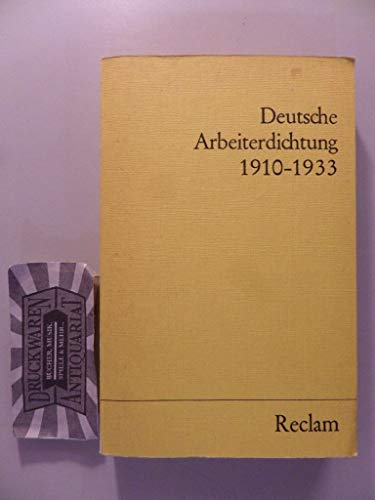 Deutsche Arbeiterdichtung : 1910 - 1933. hrsg. von, Universal-Bibliothek , Nr. 9700/9704