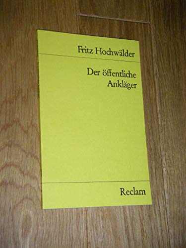 Der Offentliche Anklager - Fritz Hochwalder