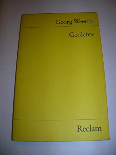 Gedichte (Universal-Bibliothek ; Nr. 9807) (German Edition) (9783150098073) by Weerth, Georg