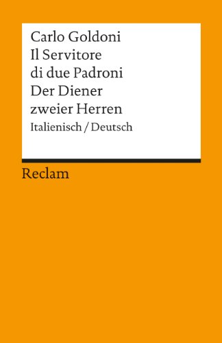 Der Diener zweier Herren (Italienisch/Deutsch) - Carlo und Heinz Riedt Goldoni