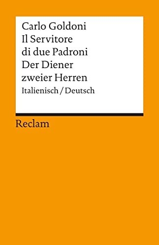 9783150099278: Der Diener zweier Herren / Il Servitore di due Padroni: Italienisch / deutsch
