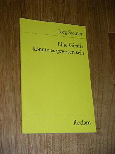Imagen de archivo de EINE GIRAFFE KNNTE ES GEWESEN SEIN Geschichten a la venta por German Book Center N.A. Inc.