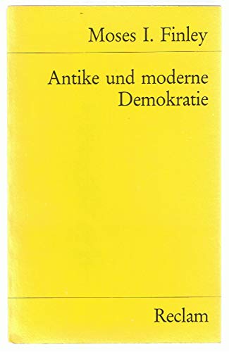 Beispielbild fr Antike und moderne Demokratie zum Verkauf von medimops