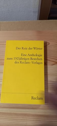 Beispielbild fr Eine Anthologie z. 150jhr. Bestehen d. Reclam-Verlages zum Verkauf von Bildungsbuch