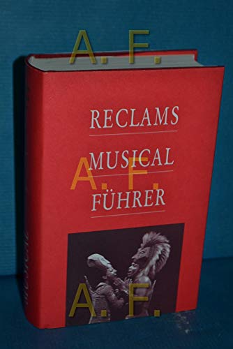 Reclams Musicalführer von Charles B. Axton und Otto Zehnder - Axton, Charles B und Otto Zehnder