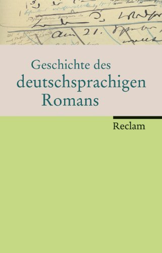 Beispielbild fr Geschichte des deutschsprachigen Romans zum Verkauf von medimops