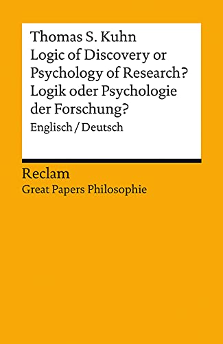 9783150140543: Logic of Discovery or Psychology of Research? / Logik oder Psychologie der Forschung?: Englisch/Deutsch. [Great Papers Philosophie]: 14054