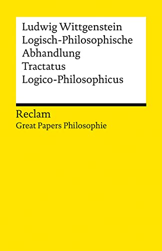 Beispielbild fr Logisch-Philosophische Abhandlung. Tractatus Logico-Philosophicus zum Verkauf von GreatBookPrices