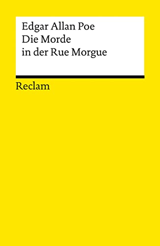 9783150144183: Die Morde in der Rue Morgue