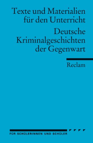 Stock image for Deutsche Kriminalgeschichten der Gegenwart. for sale by SecondSale