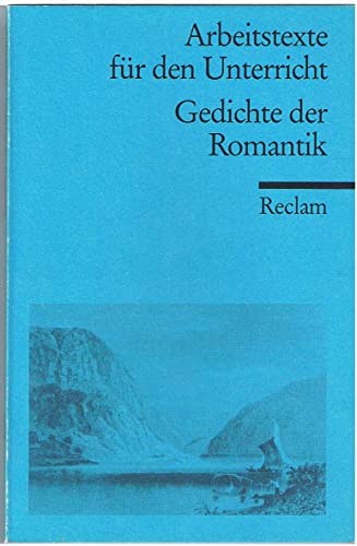 9783150150238: Gedichte der Romantik/Arbeitstexte