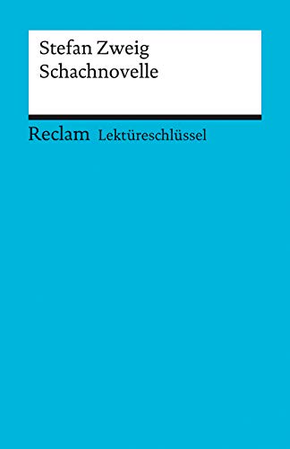 Beispielbild für LektÃ¼reschlÃ¼ssel zu Stefan Zweig: Schachnovelle zum Verkauf von WorldofBooks