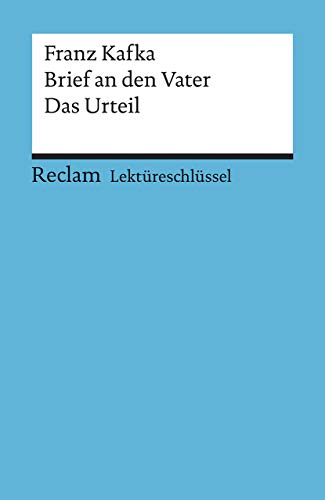 9783150153956: Brief an den Vater / Das Urteil. Lektreschlssel fr Schler: 15395