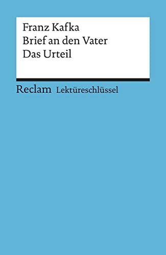 9783150153956: Brief an den Vater / Das Urteil. Lektreschlssel fr Schler