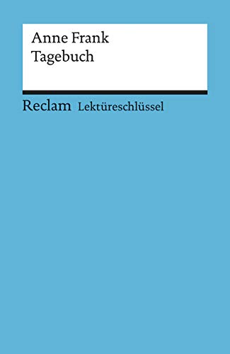 9783150154120: Tagebuch. Lektreschlssel fr Schler: 15412
