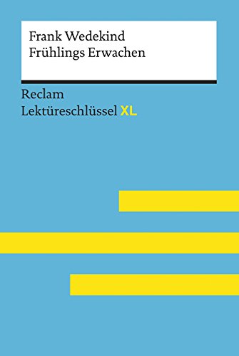 9783150154489: Frank Wedekind: Frhlings Erwachen: Lektreschlssel XL: 15448