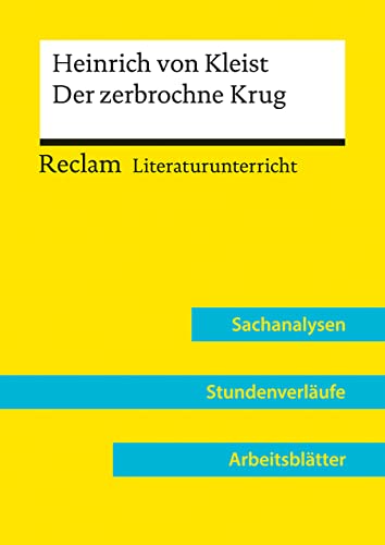 9783150158180: Heinrich von Kleist: Der zerbrochne Krug (Lehrerband): Reclam Literaturunterricht: Sachanalysen, Stundenverlufe, Arbeitsbltter