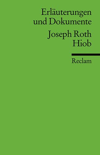 Hiob. ErlÃ¤uterungen und Dokumente. (9783150160336) by Roth, Joseph