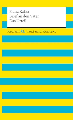 9783150161432: Brief an den Vater / Das Urteil. Textausgabe mit Kommentar und Materialien: Reclam XL - Text und Kontext