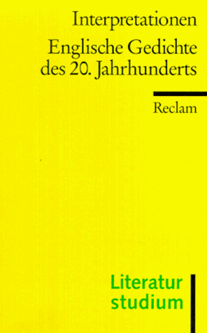 Stock image for Englische Gedichte des 20. Jahrhunderts for sale by Ammareal