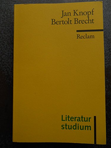 Imagen de archivo de Bertholt Brecht: (Literaturstudium) a la venta por medimops