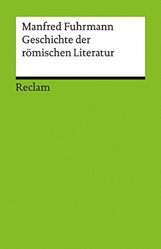 Stock image for Geschichte der rmischen Literatur for sale by medimops