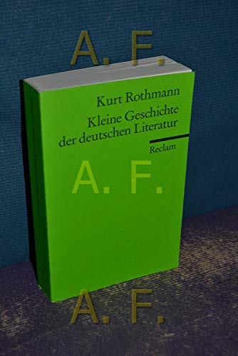 Stock image for Kleine Geschichte der deutschen Literatur for sale by medimops