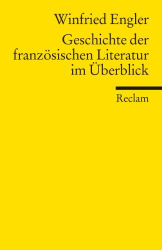 9783150180327: Geschichte der franzsischen Literatur im berblick.