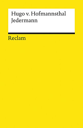 Stock image for Jedermann: Das Spiel Vom Sterben Des Reichen Mannes for sale by Revaluation Books