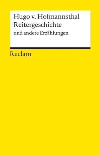 9783150180396: Reitergeschichte und andere Erzhlungen: 18039