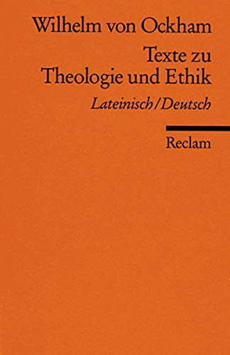9783150180839: Texte zu Theologie und Ethik: Lat. /Dt.