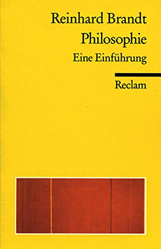 Philosophie: Eine Einführung - Brandt, Reinhard