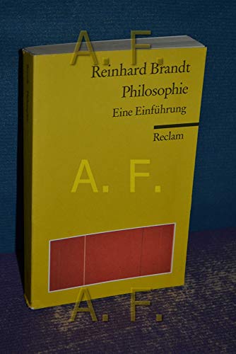 Stock image for Philosophie: Eine Einführung [Taschenbuch] von Brandt, Reinhard for sale by Nietzsche-Buchhandlung OHG