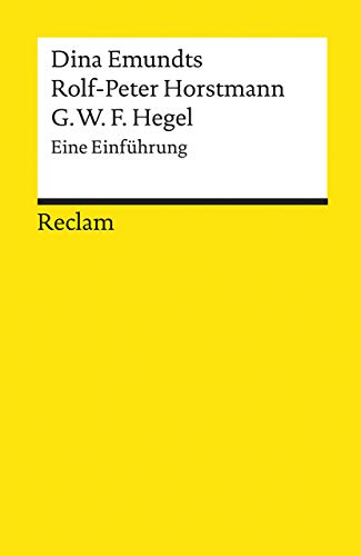 9783150181676: Georg Wilhelm Friedrich Hegel: Eine Einfhrung