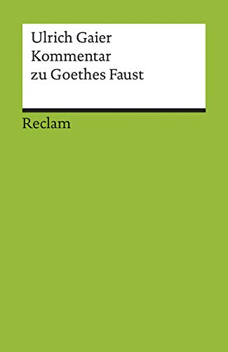 Beispielbild fr Kommentar zu Goethes "Faust" zum Verkauf von medimops