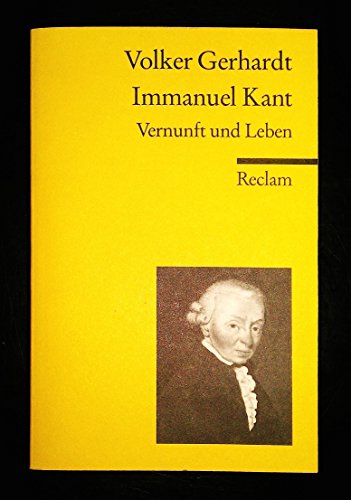 9783150182352: Immanuel Kant: Vernunft und Leben