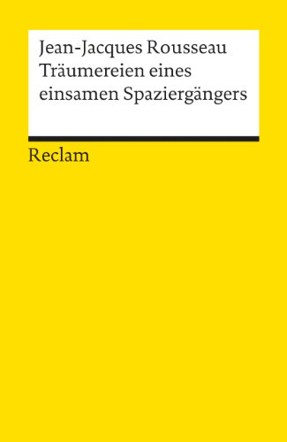 9783150182444: Trumereien eines einsamen Spaziergngers