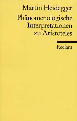 9783150182505: Phanomenologische Interpreration Zu Arisoteles