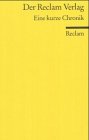 9783150182802: Der Reclam Verlag: eine kurze Chronik (Universal-Bibliothek)