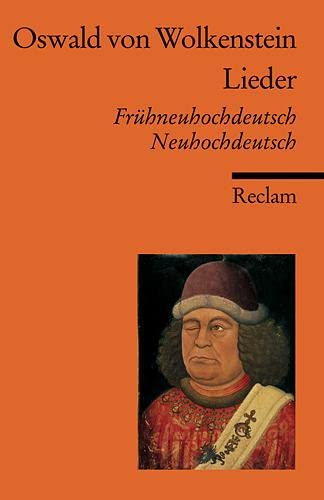 9783150184905: Lieder: Frhneuhochdeutsch / Neuhochdeutsch