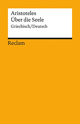 9783150186022: De anima / ber die Seele: Griechisch/Deutsch: 18602