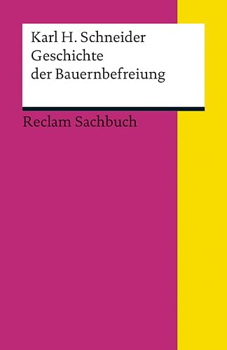 Beispielbild fr Geschichte der Bauernbefreiung zum Verkauf von medimops