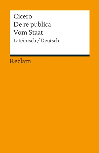 Stock image for De re publica / Vom Staat -Language: german for sale by GreatBookPrices